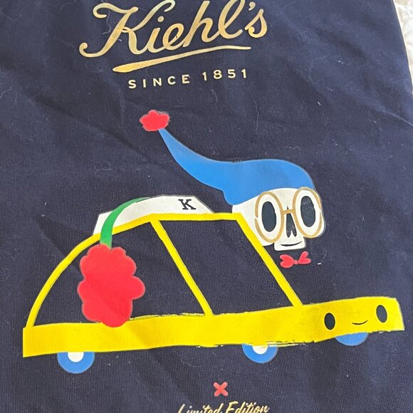NWOT Kiehls Limited Edition Navy Blue Canvas Tote - Picture 6 of 8